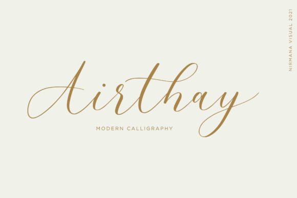 Airthay: A Premium Script Handwritten Font for Elegant Branding