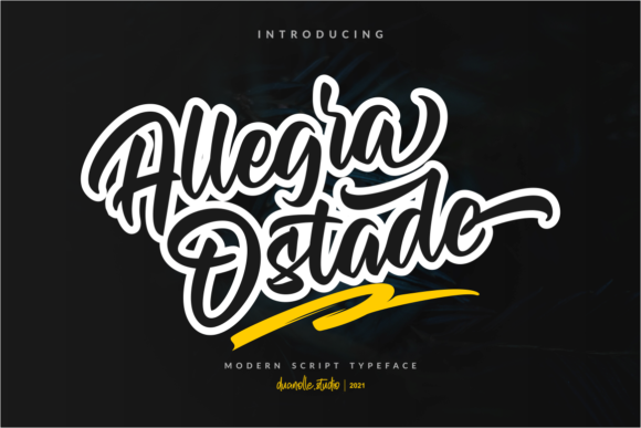 Allegra Ostade Typeface Review for Modern Script Designs