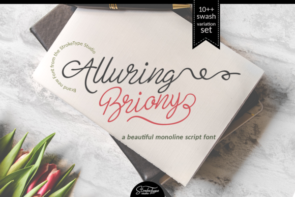 Alluring Briony: A Delicate Script Font for Elegant Editorial Design