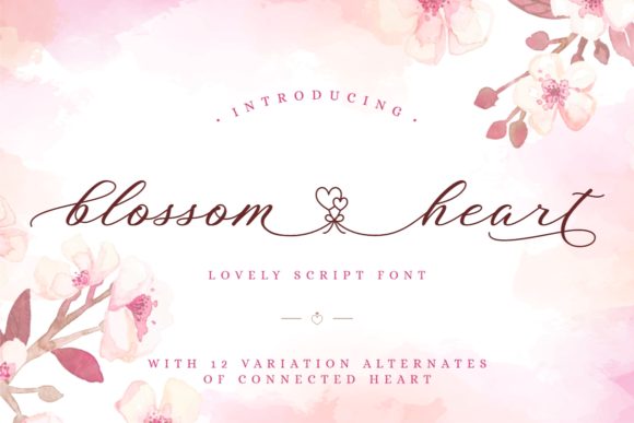Blossom Heart: A Romantic Script Font for Boutique Branding