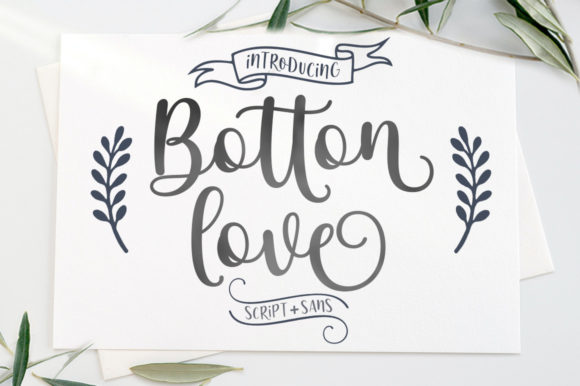 Botton Love Duo Typeface Review for Campaign Design
