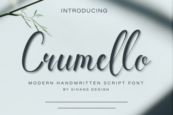 Crumello Script Font for Elegant Web Design