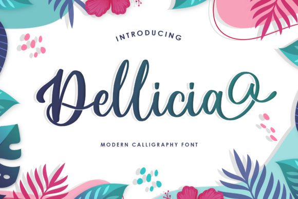 Dellicia: A Fashionable Script Handwritten Font for Editorial Design