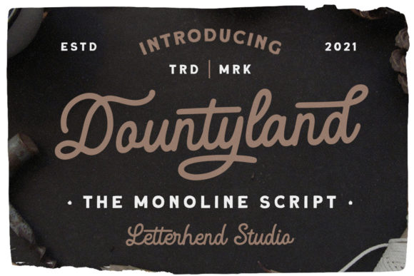Dountyland: The Bold Script Typeface for Campaign Branding