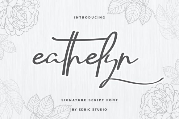 Eathelyn Script Font for Elegant Brand Identity