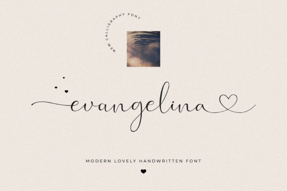 Evangelina Script Font for Elegant Brand Identity