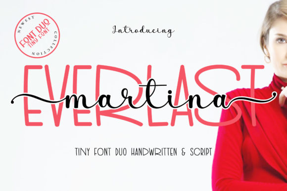 Everlast Martina Script Handwritten Font for Editorial Design