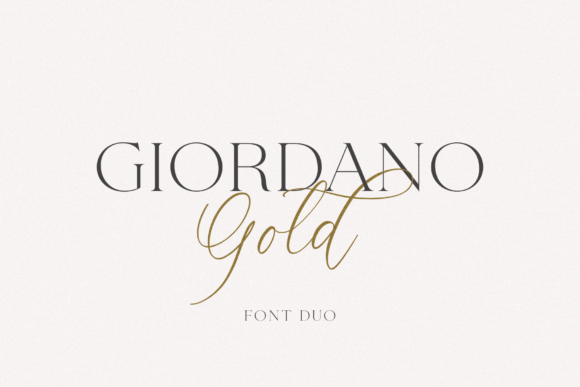 Giordano Gold Typeface for Elegant Web Design