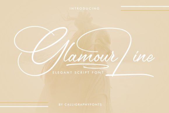 Glamour Line: The Delicate Script Font for Elegant Branding