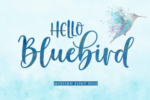 Hello Bluebird: A Modern Script Font for Boutique Branding