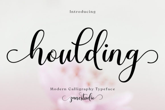 Houlding: The Romantic Script Typeface for Editorial Design