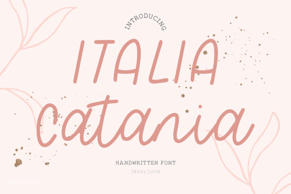Italia Catania Typeface: Elevating Handmade Brand Identity