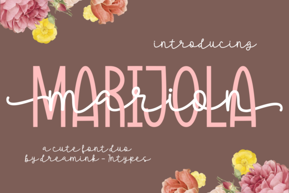Marion Marijola Typeface for Elegant Brand Identity Design
