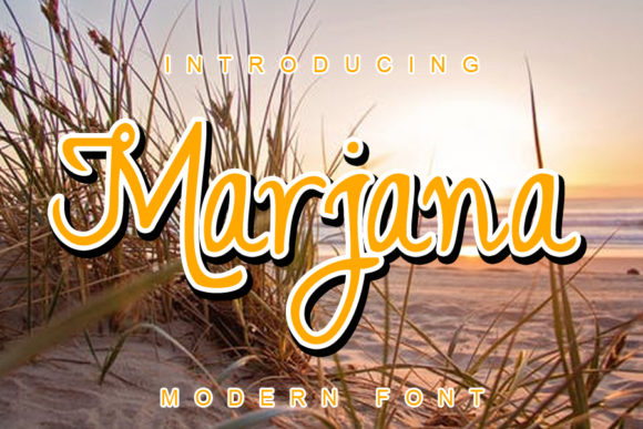 Marjana Script Font for Elegant Branding and Wedding Design