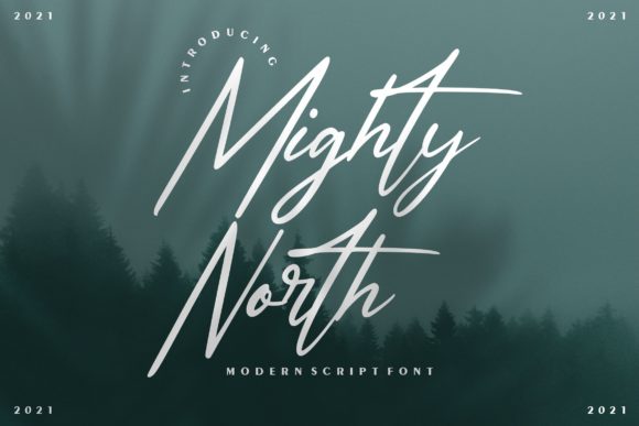 Might North: A Modern Script Font for Polished Brand Identity