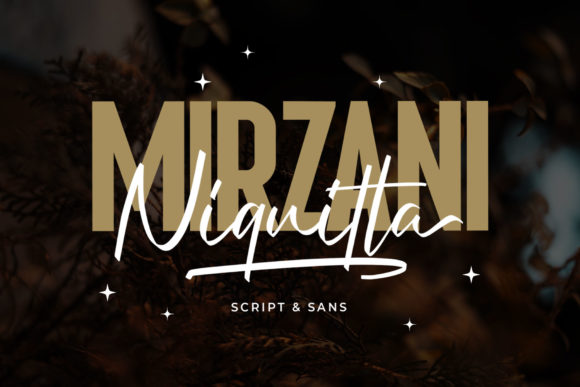Niquitta Mirzani: A Duo Font for Elegant Handmade Branding