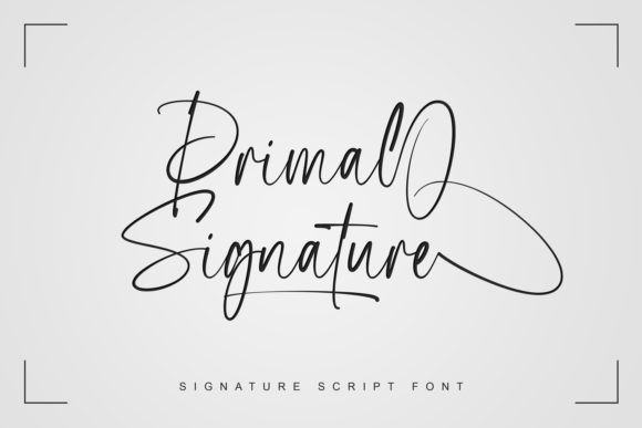 Primal Signature: A Graceful Script Font for Elegant Web Design