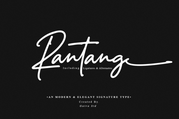 Rantang: The Stylish Script Font for Polished Brand Identity