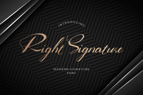 Right Signature: The Elegant Script Handwritten Font for Boutique Branding