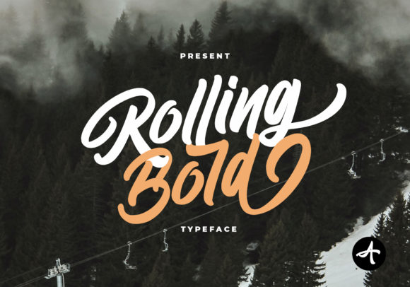 Rolling Bold Typeface for Elegant Brand Identity